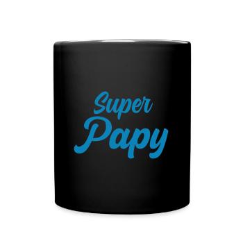 Super Papy Héros Des Petits-Enfants - Mug uni - noir - Devant