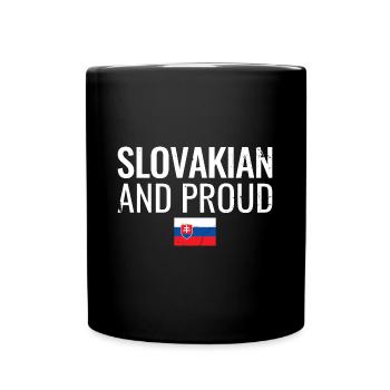 Slovakian And Proud Slovakia Slovak Slovak - Full Colour Mug - black - Front