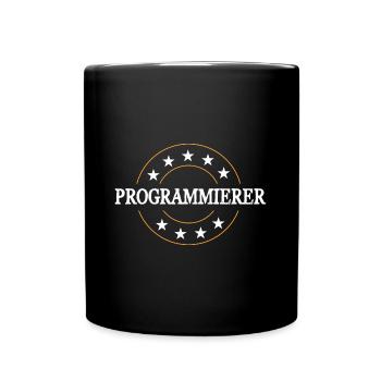 Programmierer Beruf - Tasse einfarbig - Schwarz - Vorne