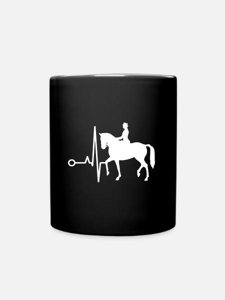 Dressage Cavalier de dressage Cheval d’équitation - Mug uni - noir