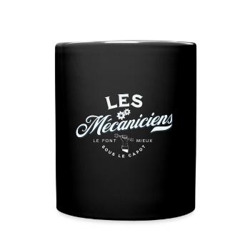 Les mécaniciens le font mieux sous le capot - Mug uni - noir - Devant