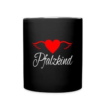 Pfalzkinder Pfalz Pfälzer Rheinland-Pfalz Weinfest - Tasse einfarbig - Schwarz - Vorne