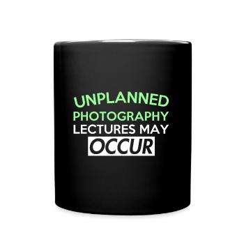 DES CONFÉRENCES DE PHOTOGRAPHIE NON PLANIFIÉES PEUVENT AVOIR LIEU - Mug uni - noir - Devant