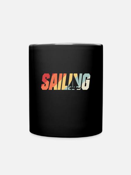 Sailing - Tasse einfarbig - Schwarz