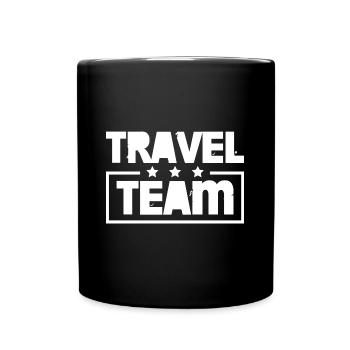 Travel Team Travel Vacation Colorful - Full Colour Mug - black - Front
