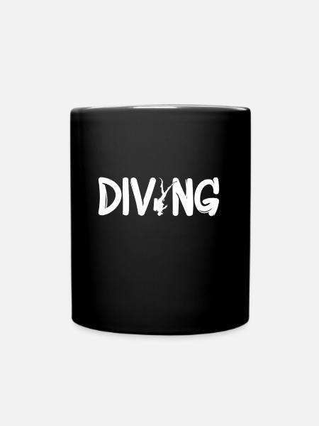 Tauchen Diving - Tasse einfarbig - Schwarz