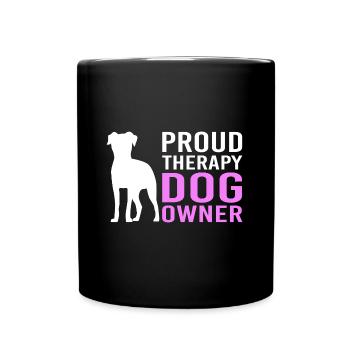 Therapy Therapist Dog Therapy Dog Dog Trainer - Full Colour Mug - black - Front