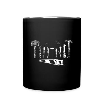 Carpenter tool - Full Colour Mug - black - Front