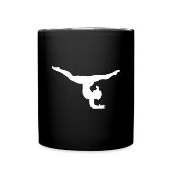 Wettkampf Turnerin - Tasse einfarbig - Schwarz - Vorne