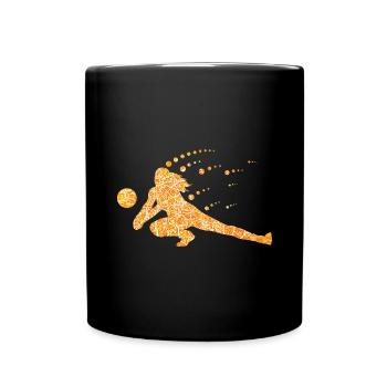 volley-ball - Mug uni - noir - Devant