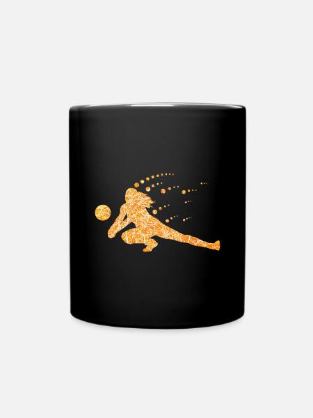 Volleyball - Tasse einfarbig - Schwarz