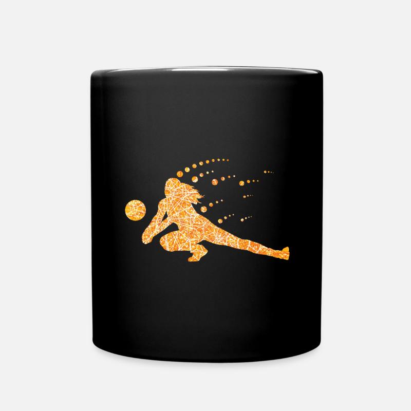 Volleyball - Tasse einfarbig - Schwarz
