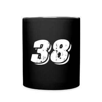 38 number symbol - Full Colour Mug - black - Front
