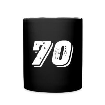 70 number symbol - Full Colour Mug - black - Front