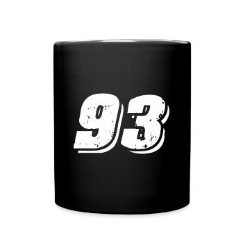 93 Symbole numérique - Mug uni - noir - Devant