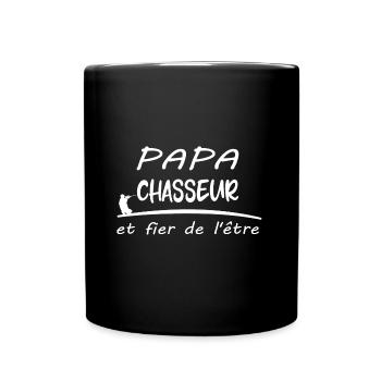 papa chasseur et fier de l'être t-shirt homme - Mug uni - noir - Devant