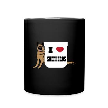 Chiens Chiens Amateurs de chiens Propriétaires de chiens - Mug uni - noir - Devant