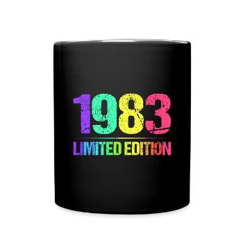 1983 Limited Edition Vintage 83 retro vintage - Full Colour Mug - black - Front
