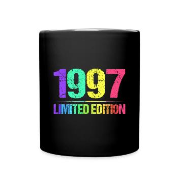 1997 Limited Edition Vintage 97 retro vintage - Full Colour Mug - black - Front