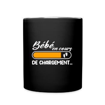 Bébé en cours de chargement t-shirt femme enceinte - Mug uni - noir - Devant