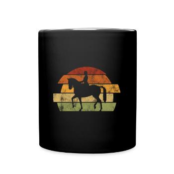 Dressage Équitation Cavaliers de dressage Équitation Équitation - Mug uni - noir - Devant
