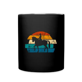 Dressage Dressage Dressage Dressage Cavalier Équitation - Mug uni - noir - Devant