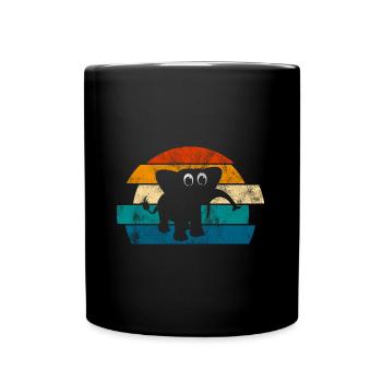 Eléphant éléphant pour enfants - Mug uni - noir - Devant