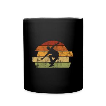 Skateboarder Skateboard Skater Skate Skateing - Full Colour Mug - black - Front