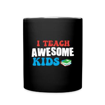 Lehrer Lehrerin Grundschullehrer Schule Lehramt - Tasse einfarbig - Schwarz - Vorne