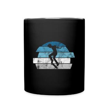Skateboarder Skateboard Skater Skate Skateing - Mug uni - noir - Devant