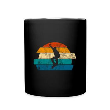 Skateboard Skateboarder Skater Skate Skateing - Full Colour Mug - black - Front