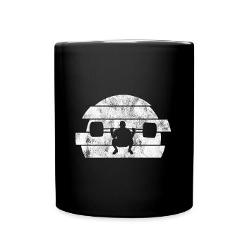 Musculation Bodybuilder GYM Fitnessstudio Retro - Mug uni - noir - Devant