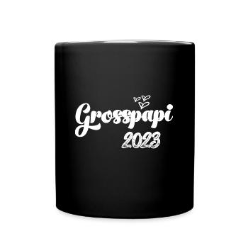 Grosspapi 2023 Befördert zum Grosspapi Opa Schweiz - Tasse einfarbig - Schwarz - Vorne