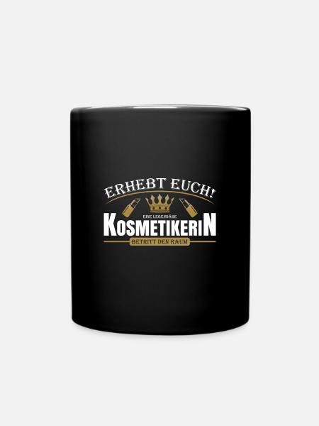 Kosmetikerin - Tasse einfarbig - Schwarz