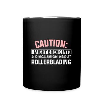 ATTENTION: JE POURRAIS ENTRER DANS UNE DISCUSSION SUR RO - Mug uni - noir - Devant