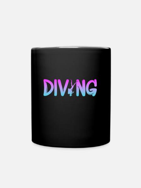Tauchen Diving - Tasse einfarbig - Schwarz