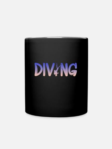 Tauchen Diving - Tasse einfarbig - Schwarz