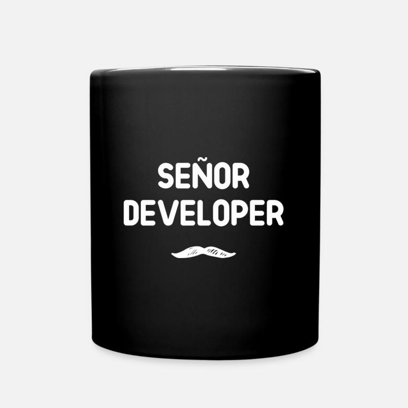 Señor Entwickler Humor - Tasse einfarbig - Schwarz