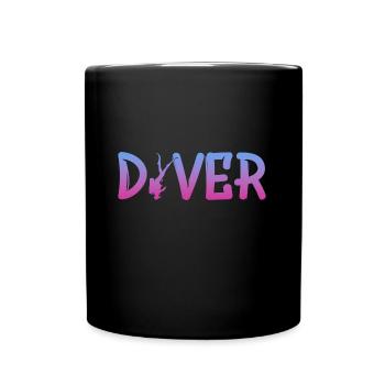 Diver - Tasse einfarbig - Schwarz - Vorne