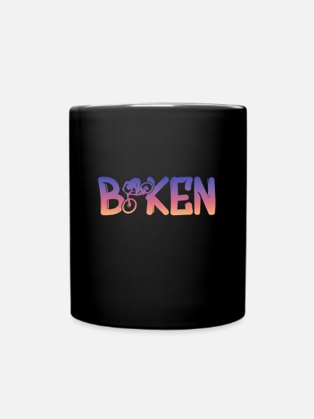 Biken - Tasse einfarbig - Schwarz