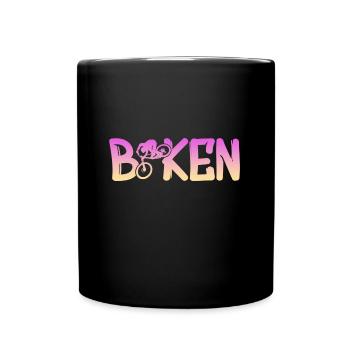 Biken - Tasse einfarbig - Schwarz - Vorne