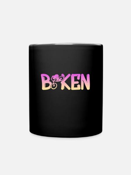 Biken - Tasse einfarbig - Schwarz