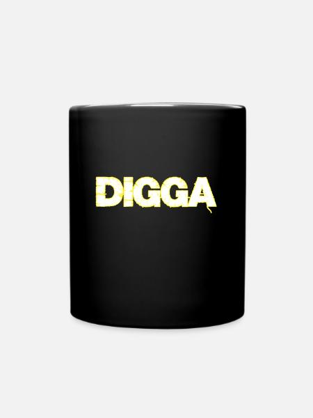 Digga - Tasse einfarbig - Schwarz