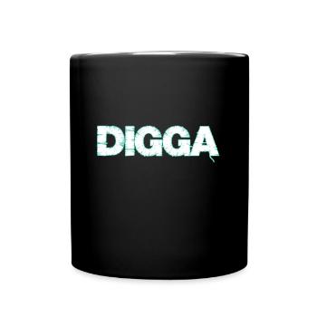 Digga - Tasse einfarbig - Schwarz - Vorne