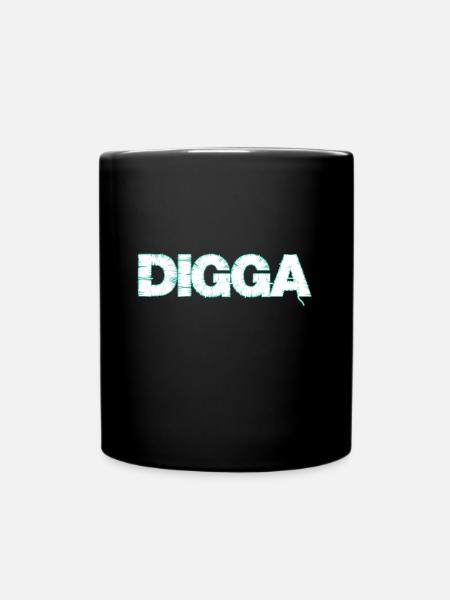 Digga - Tasse einfarbig - Schwarz