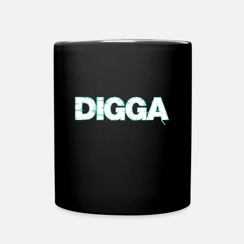Digga - Tasse einfarbig - Schwarz