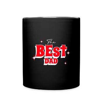 The best dad. Le meilleur papa - Mug uni - noir - Devant