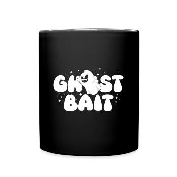 Appât fantôme Chasseur de fantômes mignon halloween design - Mug uni - noir - Devant