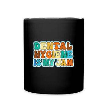 Réceptionniste Dentiste Dentiste dentaire - Mug uni - noir - Devant