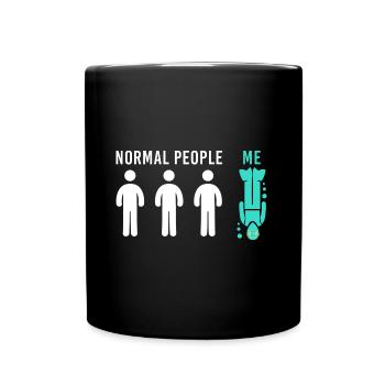 Diving Gift Diver Funny saying Scuba - Full Colour Mug - black - Front